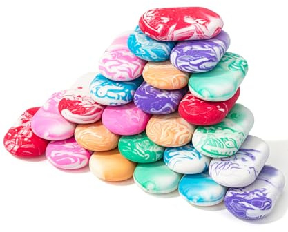 Mr. Pen- Erasers, 24 Pack, Vibrant Colors, Marble Pencil Eraser, Cute Eraser for Kids, Big Erasers for Pencils