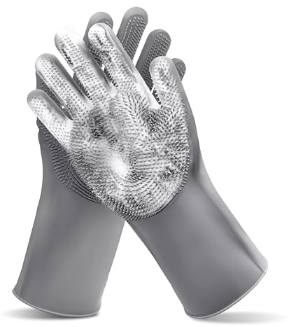 Maiiu Pet Grooming Gloves—Dog Washing Gloves with High-Density Teeth