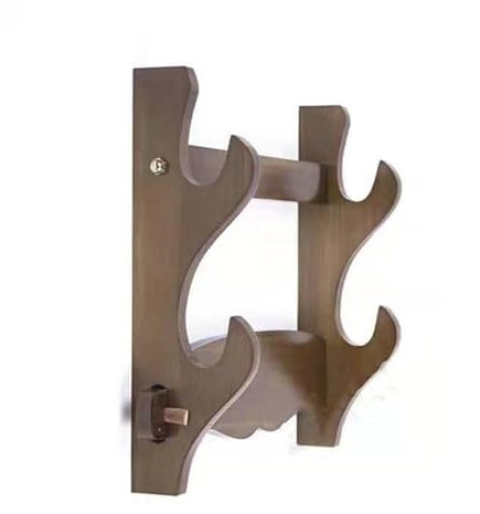 Sword Display Rack,Wall Mount Sword Holder Display Stand, Wood Sword Holder Rack For Martial Arts Axe, Knife, Dagger, Lightsaber And Fishing Rod Holder Etc