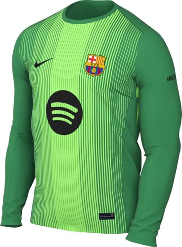 Nike FC Barcelona 2025/26 Stadium Goalkeeper Men's Nike Dri-Fit Soccer Replica Long-Sleeve Jersey Goalkeeper Jersey