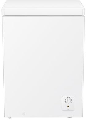 PKM GT99E Gefriertruhe | Kühl - oder Gefriermodus | 97 Liter Fassungsvermögen | 38 dB | Drahtkorb | 4 Sterne Gefrierfach | Freistehend | EEK E