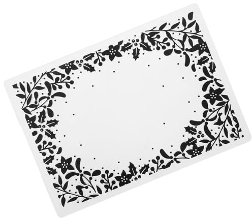 SUPVOX Gabarit de Gaufrage Plastique DIY 1 Pièce Motifs Fleurs et Feuilles Pochoir de Gaufrage pour Scrapbooking Création de Cartes et Loisirs Créatifs Dossier Indéformable et