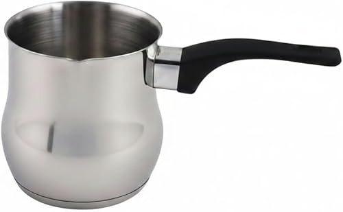 Caffettiera turca Dzhesva in acciaio inox 700 ml per induzione – Caraffa per moca Topkapi Cezve 0,7 l