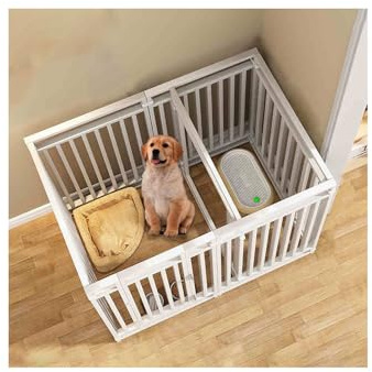 Box per cani resistente – Recinzione portatile per cuccioli, per interni ed esterni, area giochi pieghevole, set da 9 pezzi