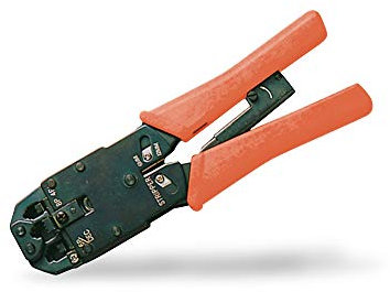 DIGITUS Conector modular Alicates de engaste - Cable de red RJ45 - Cable redondo y plano RJ12 RJ11