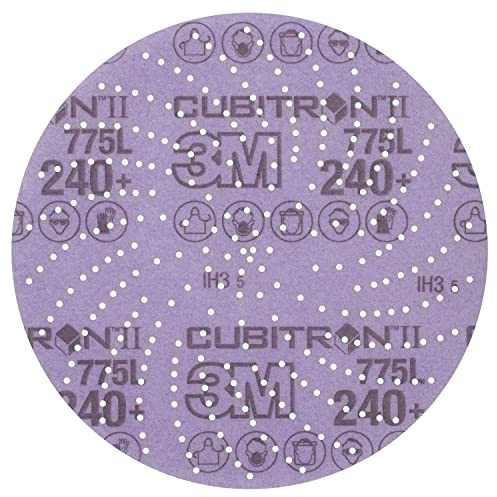 3M Cubitron il Disco con Supporto in Film 775L, 152 mm, 240+, Sabbia Pulita, 50 Dischi per Confezione