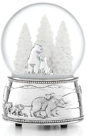 Lenox - Palla di neve musicale con orso polare, multicolore, 1 kg