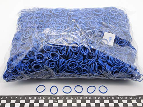 Progom - Gomas Elasticas - 25(ø16) mm x 1.7 mm - azul - Bolsa de 1kg