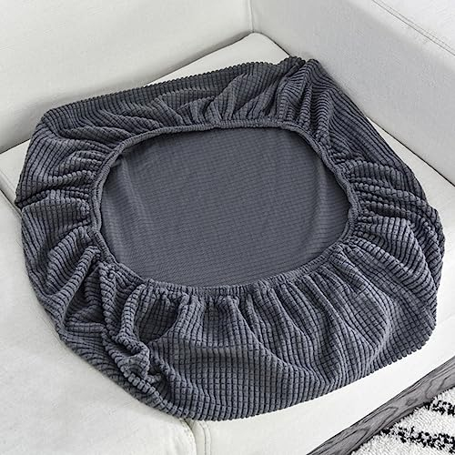 LJQAIZYL Fundas de Cojín para Sofá Ajustables,Fundas Cojines Sofa Elasticas Individuales 1/3/2/4 Asiento Chaise Longue Cubierta para Sofá Anti Arañazos Funda de Asiento de Sofá,GrayA-1seat(50-63cm)