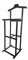 HAC24 Kleiderbutler Schwarz 102 x 47 x 36 cm Holz Kleiderständer Herrendiener Kleiderstange Kleiderablage