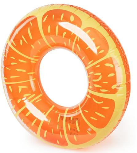 SPLASH! Inflatable Swimming Ring 90cm - Durable PVC Inflatable Ring Pool Float, Supports up to 80kg - Pool Inflatables for Adults and Kids - Certified Safe, Easy to Deflate Inflate