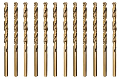 Misuyue M35 Cobalt HSS Twist Drilling Bits, 12pcs Metal Drill Bit 2mm/0.078, Carbide Drill Bits for Stainless Copper Wood Plastic Aluminum and other Hard Materials