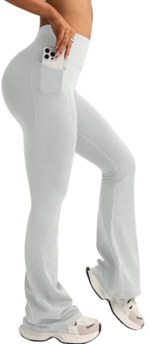 XDSP Yogabyxor för kvinnor, hög midja, magkontroll, elastiska yogabyxor, för pilates, träning, fitness, arbete, ledigt
