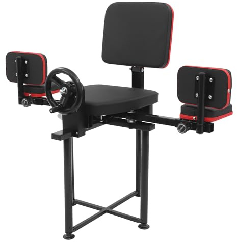 Raddrizzatore gambe seduto macchina con volantino rotante a 240°, 4 ingranaggi, asta per gambe per casa, ufficio, palestra