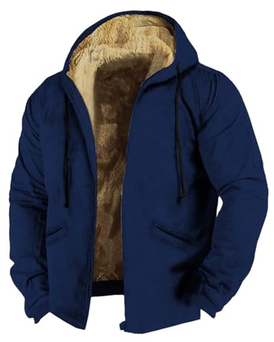Générique Blouson Homme Hiver Chaud Veste Pour Grande Taille Avec Poches Parka Imperméable Manteau D'hiver Respirant Pull Couple Militaire Doudoune Anorak Matelassé