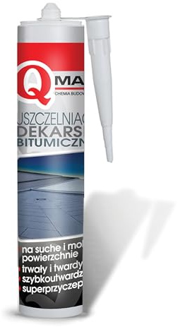 QMAR Bitumen-Dachdichtstoff 300 ml – Schwarzer Dichtkit für Dach, Dachpappe, Dachziegel und Blech – dauerhaft plastisch und schnell trocknend, mit hervorragender Haftung