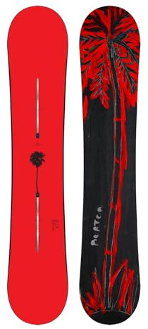 Burton – Tabla de snowboard Blossom Camber Cherry Blossom para hombre, talla 158, color rojo