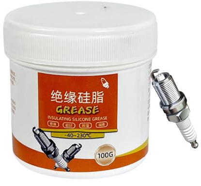 Sionhiuo Graisse diélectrique pour fiches électriques - 100 g - Isolation silicone étanche - Graisse diélectrique isolante - Pour fiches et connecteurs électriques - Pour joints toriques et pôles de