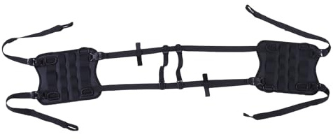 POCREATION Saddle Bag Mounting Base, Polyester Material, Versatile Mounting Points, HighStrength Straps, Universal Fit for Street and OffRoad Bikes