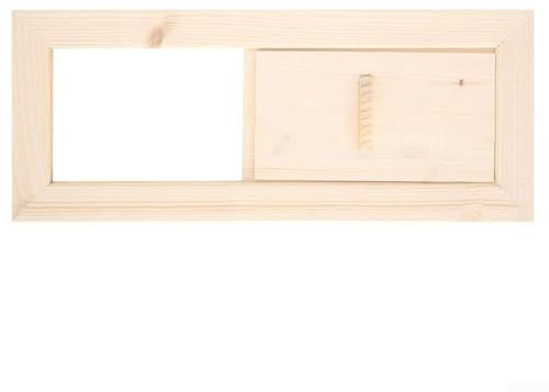 Rejilla de ventilación de sauna, 21x15,3 cm, panel de rejilla de ventilación de madera para sala de sauna, sala de vapor, construcción de madera natural,