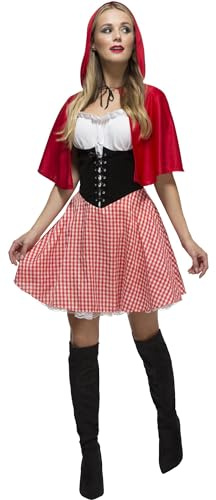 SMIFFYS Costume Fever da Cappuccetto Rosso, abito e mantello con cappuccio Halloween