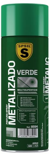 SPRAY PINTURA METALIZADA VERDE 400 ML. 8594