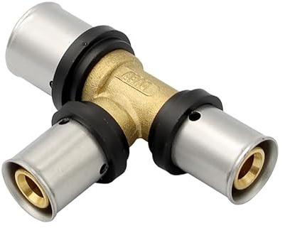 Pipetec Pressfitting T Stück 20x16x16 mm TH Kontur Verbundrohr, DVGW, TH-Profil