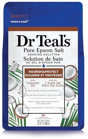 Dr Teal's Epsom Salts Coconut 3Lb 1.36Kg