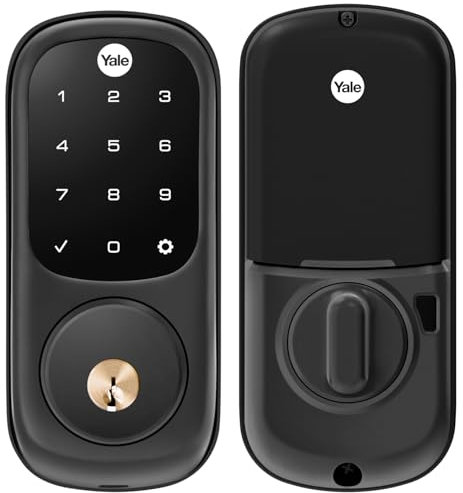 Yale Assure Lock with Z-Wave - Smart Touchscreen Deadbolt - Works with Ring Alarm, Samsung SmartThings, Wink and More (Hub Required, Sold Separately) - Black Suede