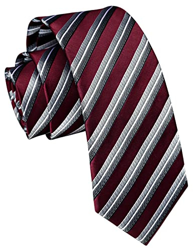 Enlision smala slipsar för män klassisk 6 cm smal slips för formell bröllop affärsfest paisley randig pläd ...