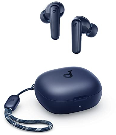 Soundcore P20i Auriculares inalámbricos Bluetooth by Anker, diafragmas de 10mm con Big Bass, Bluetooth 5.3, 30H, IPX5, 2 micros para Llamadas nítidas con IA, EQ Personalizado(Reacondicionado)