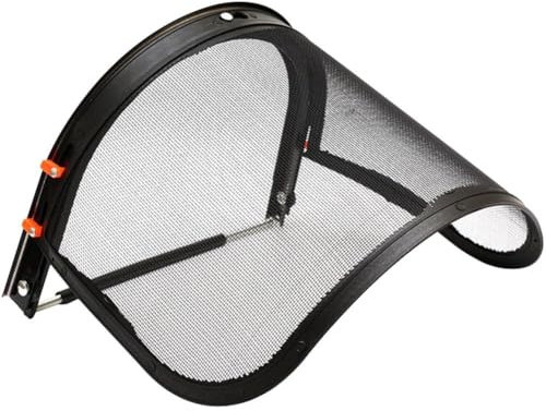 Casque De Sécurité en Maille, Casque De Sécurité Intégral Professionnel, Protection avec Visière en Maille pour Tronçonneuse Industrielle, Jardinage, Débroussailleuse, Protection Forestière