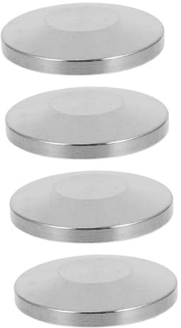 OKUMEYR 4piezas Tapones De Brida Ciega Tapa De Brida Ciega De Acero Inoxidable Grueso Accesorio De Vacío Para Uso Industrial