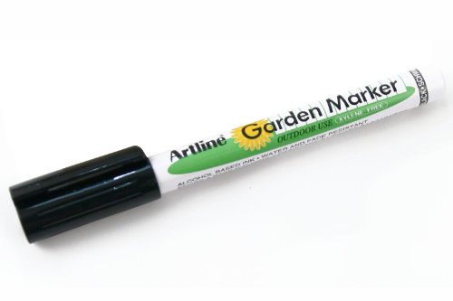 Artline Pocket Gardening Marker Pen, Black, 0.8mm, Acrylic Fibre Tip, Water Resistant, Letter Print, 1 Pack