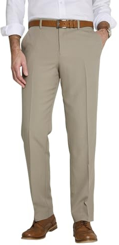 Farah Men's Hidden Stretch Waistband Flex Trousers | Stylish Comfort, Flexible Tailored Pants, Discreet Elastication