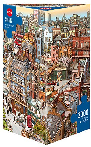 Heye 29753,Sherlock & Co. Puzzle: 2000 Tegels,Geel