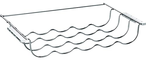 Bosch KSZ10020, Flaschenablage für aufgelistete EINBAU-Kühlgeräte von Bosch, bis zu 5 Flaschen, 28,7 × 47,8 × 7,7 cm (L × B × H), lebensmittelecht, chrom