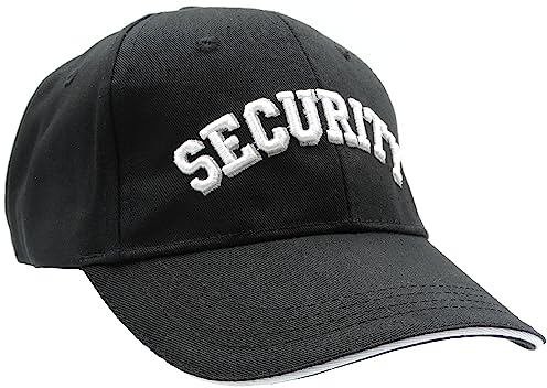 TacFirst Baseballcap Dienst Cap Bestickt (Security schwarz 3D)