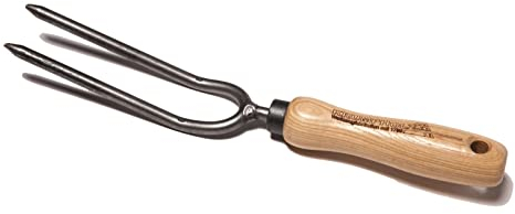 Rosengabel geschmiedet - mit Eschenholzgriff 14 cm lang - Krumpholz Gartengerät