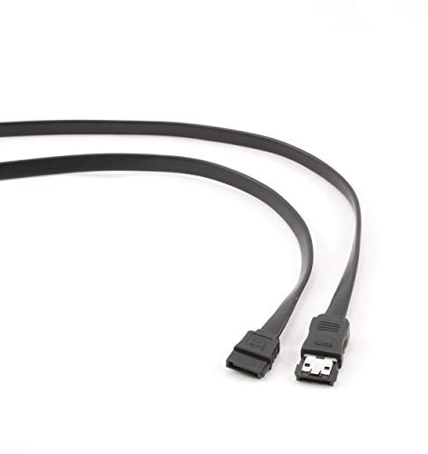 Gembird CC-ESATA-SATA-Data-XL câble SATA 1 m Noir - Câbles SATA (1 m, SATA II, eSATA, Male Connector/Male Connector, Noir)