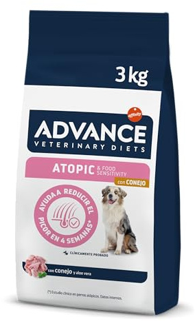 Advance Veterinary Diets - Atopic Medium-Maxi - Cibo per Cani con Problemi di Dermatite Atopica con Coniglio - 3kg