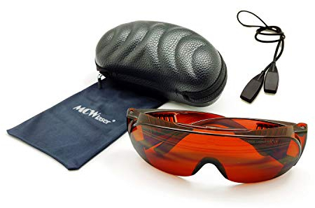 MCWlaser Laser Safety Schutzbrille Brille 190-540 & 900-1700nm Typisch für 355nm 405nm 445nm 473nm 532nm 980nm 1064nm 1320nm 1470nm 1550nm Absorptionstyp EP-1A Typ 6