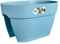 elho Vibia Campana Flower Bridge 40 - Übertopf für Balkon & Außen - Ø 39.0 x H 22.0 cm - Blau/Vintage Blau