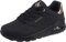 Skechers Damen UNO-GOLDEN AIR Sneakers, Black, 39.5 EU
