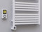 anapont elektrischer Premium Badheizkörper Marlin - gerade - Farbe - Timer-Funktion - Handtuchheizkörper - Badheizung elektrisch - Handtuchheizung - Made in Germany (Fernbedienung, weiß)