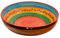 Kaladia - Reibeschüssel/Keramikhobel - ideal zum Gewürze reiben und Servieren von Gerichten - Motiv: Rot/Orange/Grün - Durchmesser: 27 cm - handgemacht & handbemalt - Made in Spain