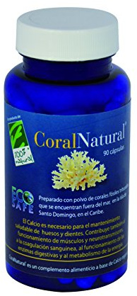 Coral Natural - Fuente de Calcio y Magnesio de Coral Marino - Apoya la Salud Ósea y Dental - Contribuye al Equilibrio Ácido-Base y Función Muscular - Complemento Natural - 90 Cápsulas