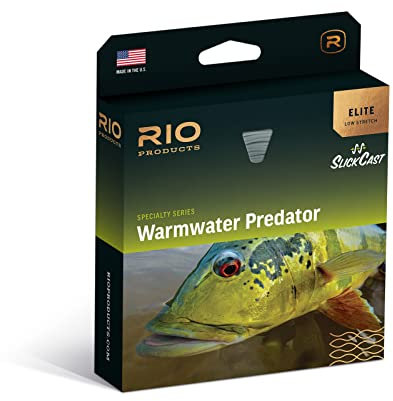 RIO Products Elite Warmwater Predator Süßwasser-Fliegenschnur, entworfen zum Werfen großer Fliegen, großer Mund und Pfauenbarsch, WF9F
