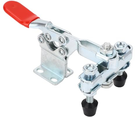 Morsetto a Levetta Morsetto Orizzontale a Doppia Testa in Ferro a Sgancio Rapido con capacità di Tenuta di 500 Libbre