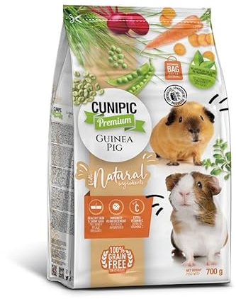 Alimento Premium para Cobaya Cunipic | Pienso para cobaya, Completo y equilibrado Gracias a su Fuente equilibrada de minerales, vitaminas y ácidos grasos Omega 3-700 g